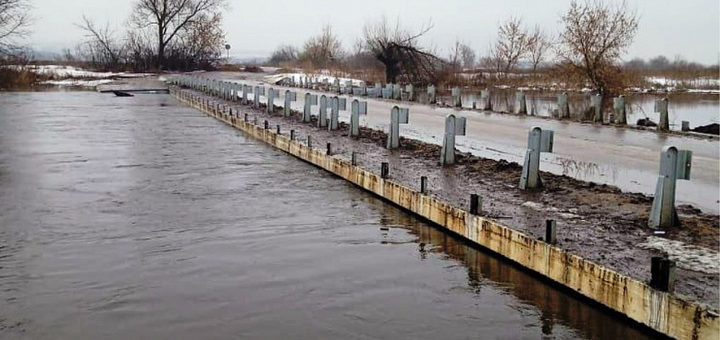 Туле мост в деревне Берники находится в зоне риска подтопления