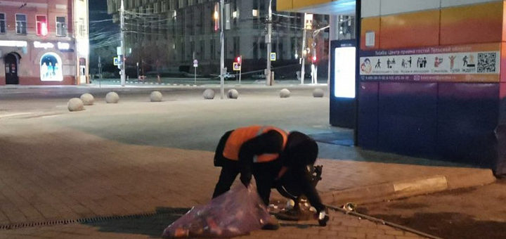 В Туле уборку проводят около 330 человек