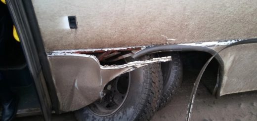 На Щёкинском шоссе Тулы автобус №117 "потерял" колёса