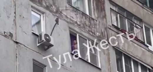 В Туле на улице Бондаренко ребёнок чуть не выпал из окна седьмого этажа