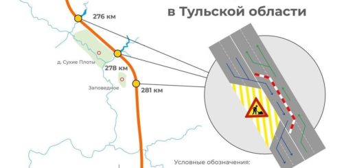 На трассе М 4 "Дон" в Тульской области закроют движение по трём мостам