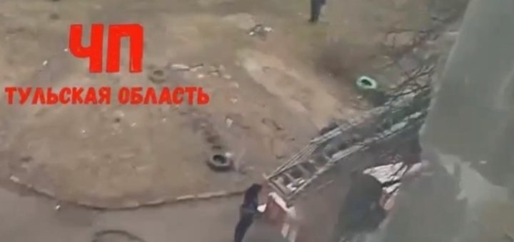 Упавший в жилом дворе Ефремова квадрокоптер оказался гражданским