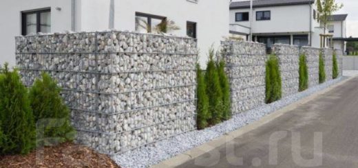 Как  создать интерьер из габионов и деревьев